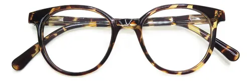 Lentes Redondos de Policarbonato Insbruck 1013 Carey para Lectura